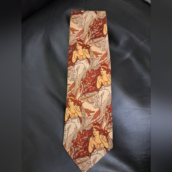 Vintage Golden clasp Prince Consort  Lady Tie - Picture 1 of 6